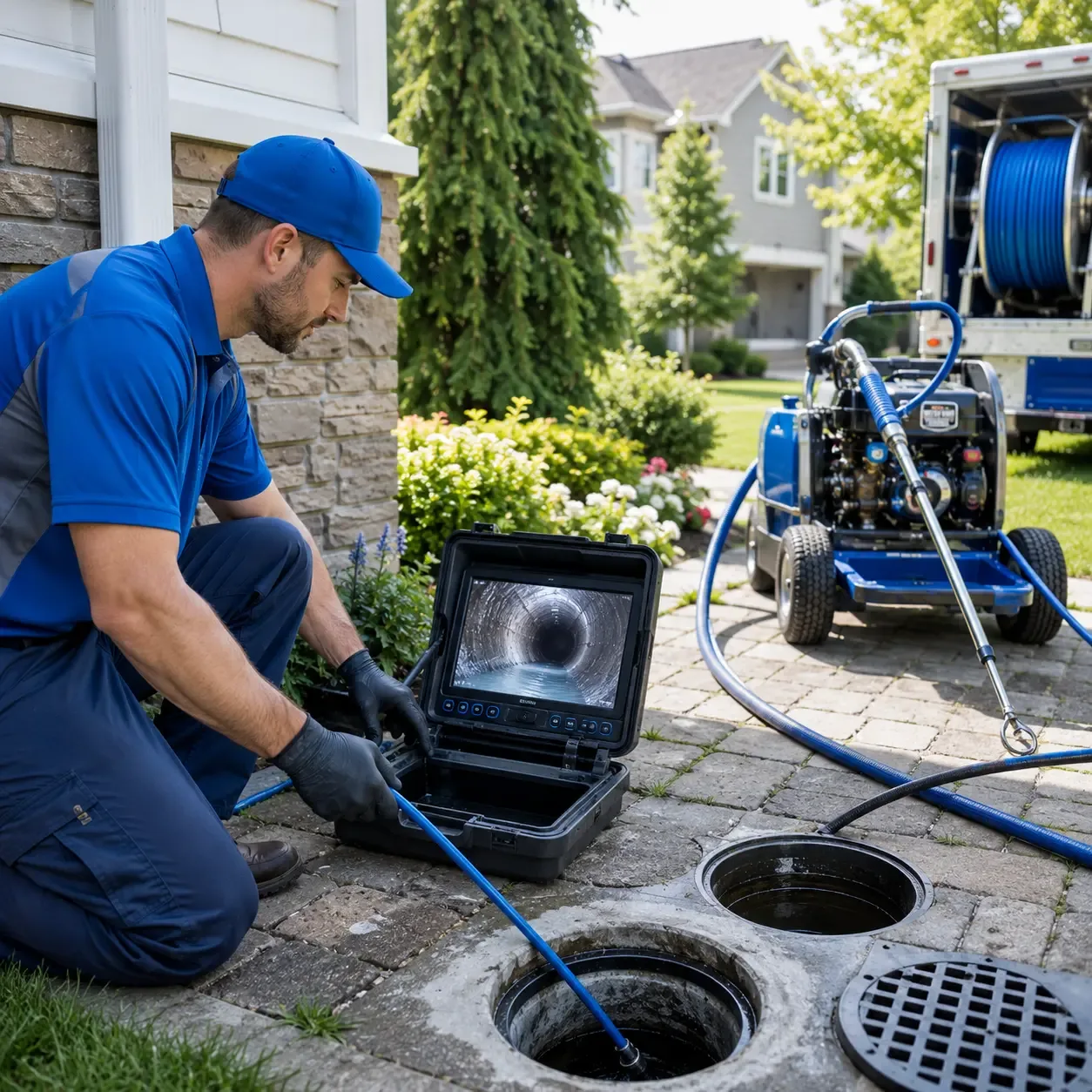 Outdoor drain cleaning professionals serving Denison, IA