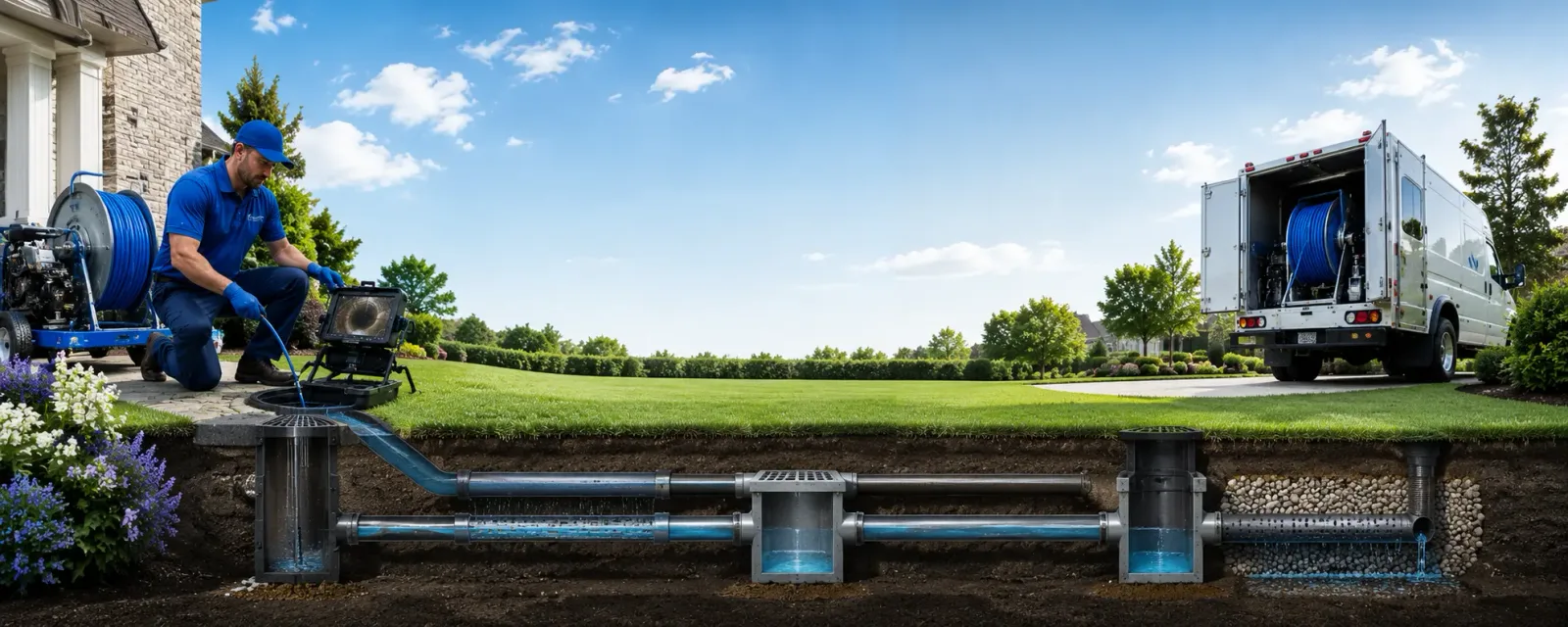 Outdoor drain cleaning information for Denison, IA